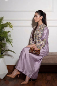 Hand Embellished Raw Silk 3 Pc Suit | Ready To Wear