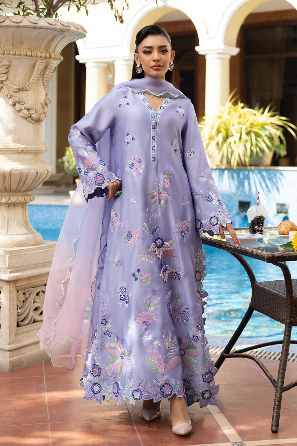Pure Silk Kaftan Style 3-Piece suit | Ready To Wear