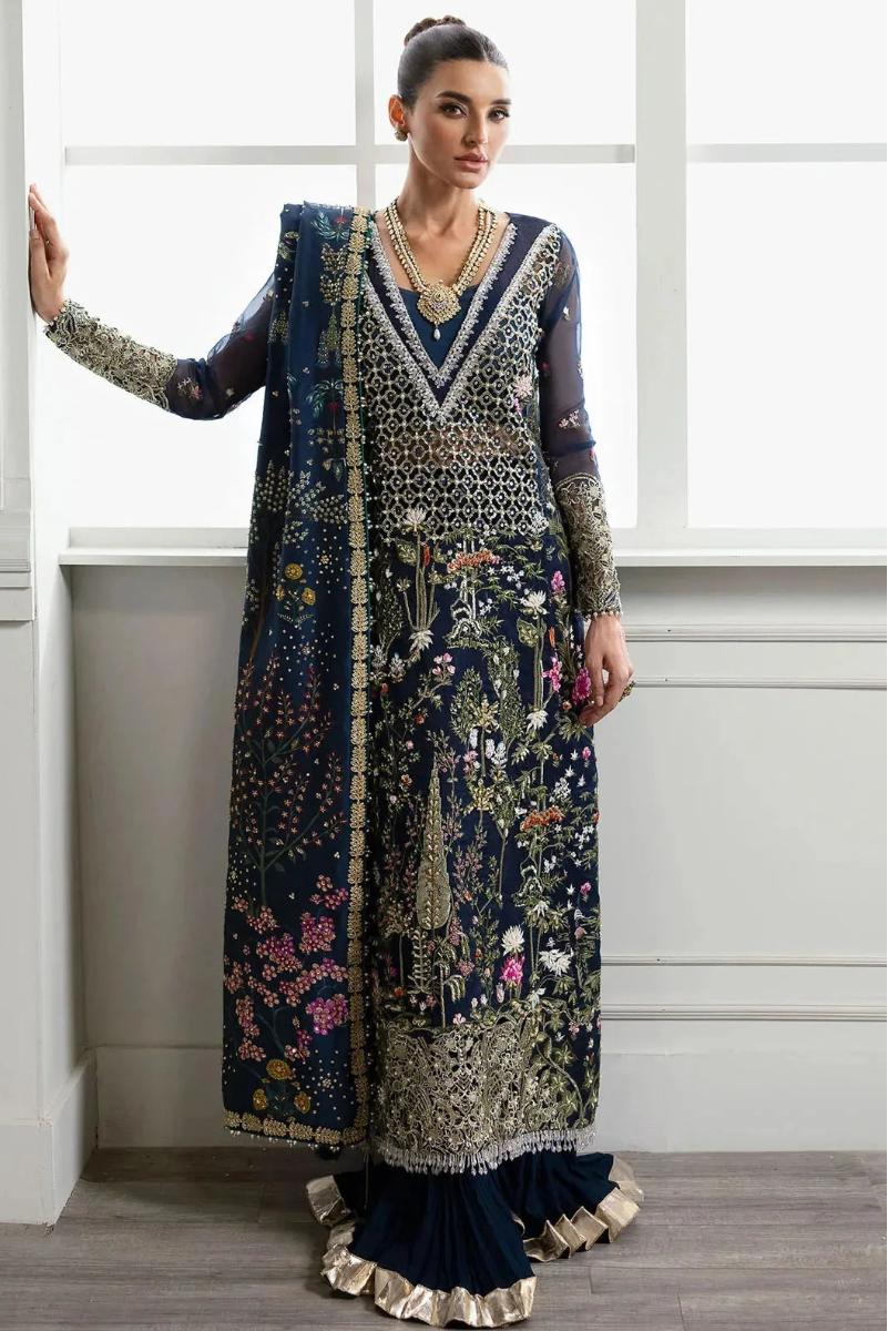 3 Piece Organza Suit With Silk Dupatta | Ready To Wear