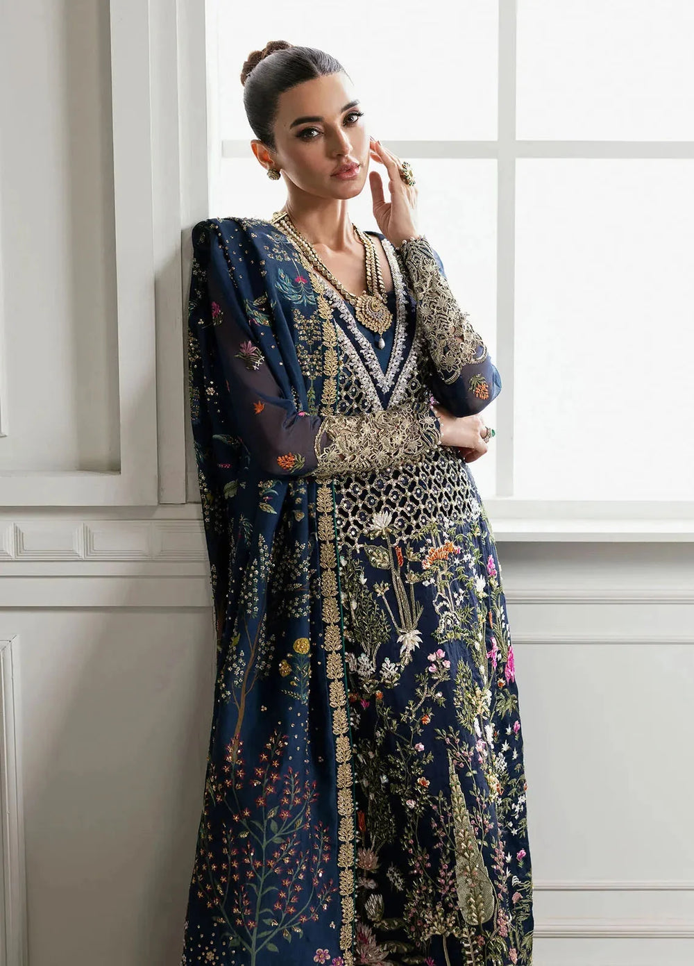 3 Piece Organza Suit With Silk Dupatta | Ready To Wear