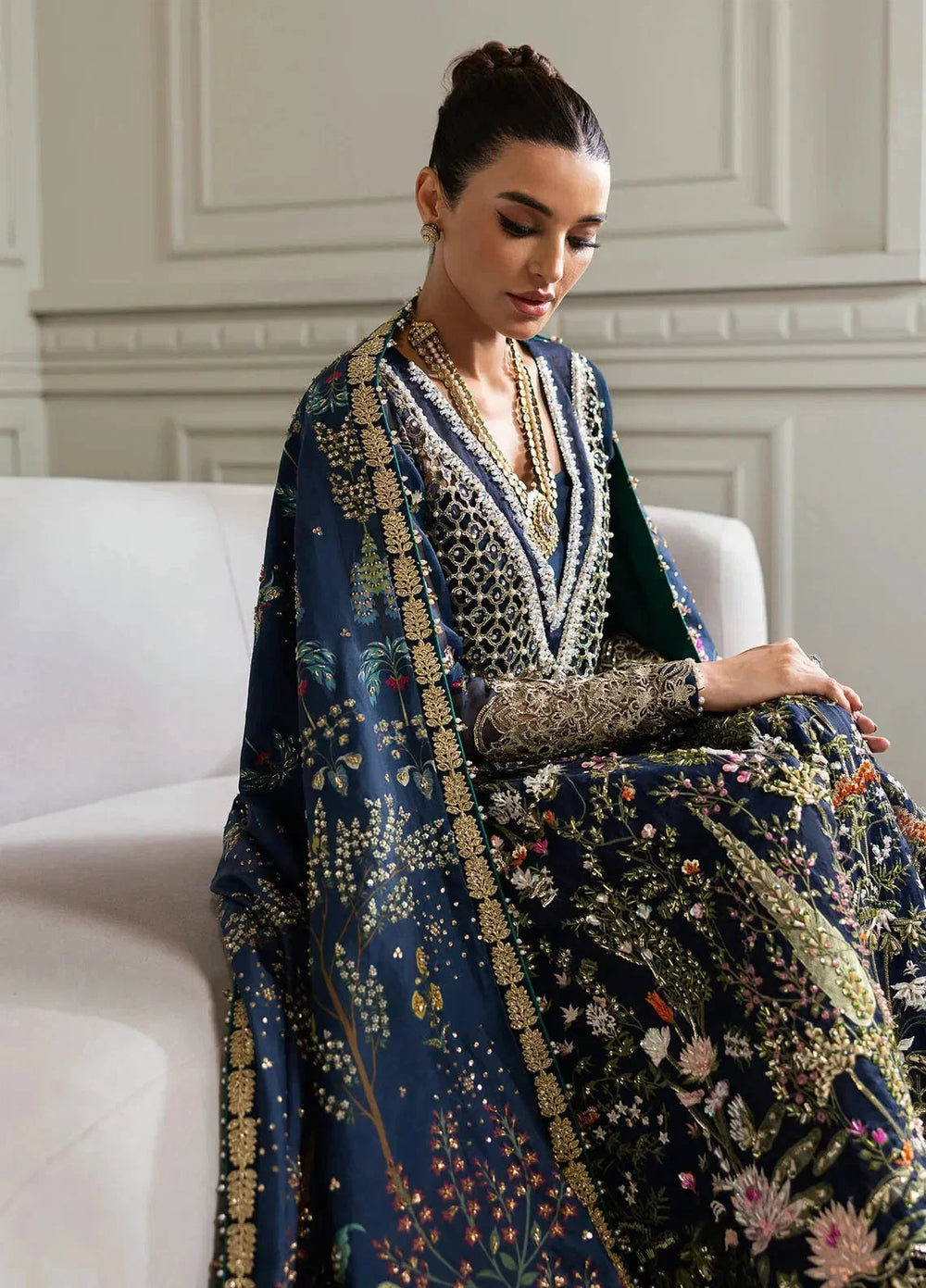 3 Piece Organza Suit With Silk Dupatta | Ready To Wear