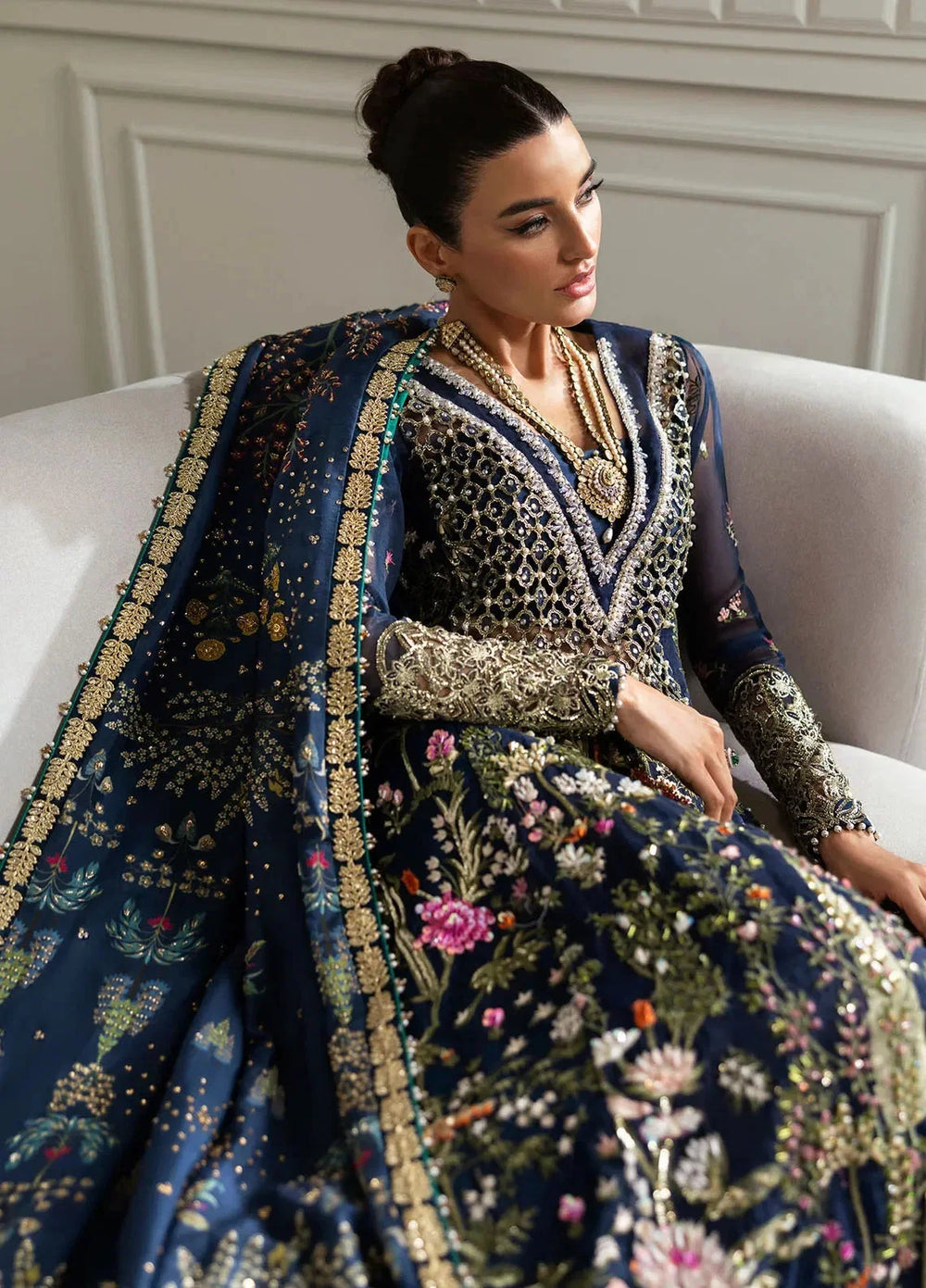 3 Piece Organza Suit With Silk Dupatta | Ready To Wear