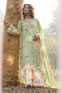 Pastel Mint & Blush Floral: Printed Lawn Suit