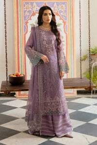 Lavender Embroidered Chiffon 3-Piece Suit | Ready to Wear
