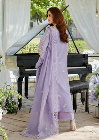 03-Piece Embroidered Lawn Suit With Organza Dupatta | Ready To Wear