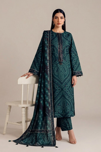 03-Piece Chunri Printed Lawn Suit With Chiffon Dupatta | Ready To Wear