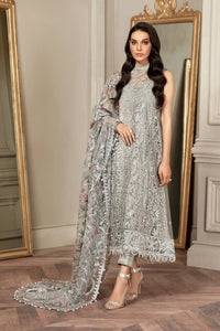 Zarif Luxury Net Collection Heavy Embroidered Spangle Work Suit in Lilac |Ready to Wear