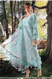 03-Piece Printed Lawn Suit With Chikankari Embroidery - Ready To Wear