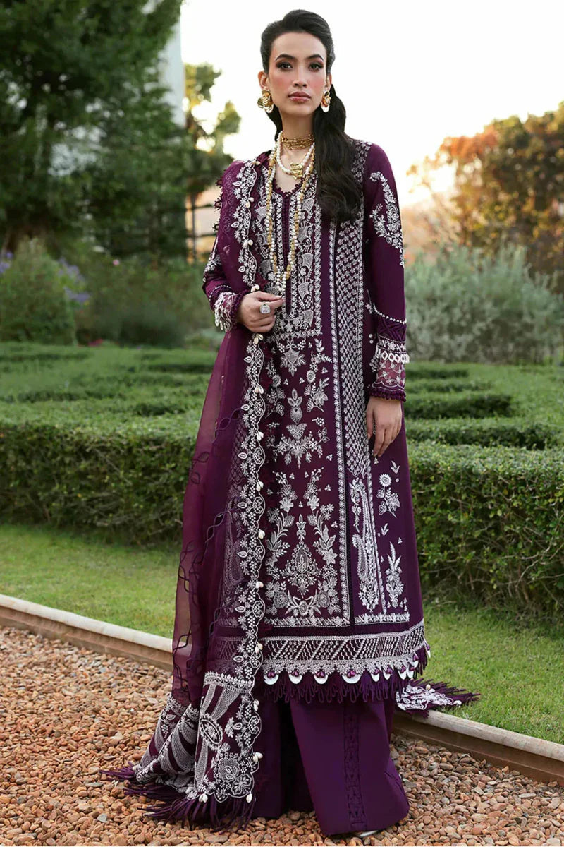 03-Piece Embroidered LAwn Suit With Organza Dupatta | Ready To Wear