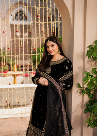 Chiffon Sequin Embroidered Garara Suit – Ready to Wear