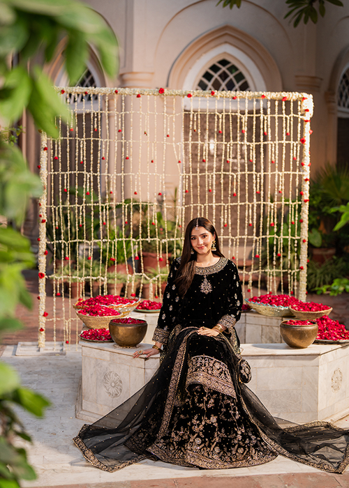 Chiffon Sequin Embroidered Garara Suit – Ready to Wear