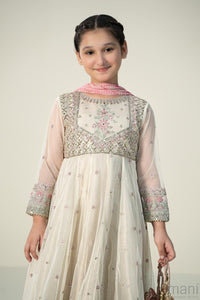 Chiffon Flare Suit With Embroidered Koti & Chiffon Dupatta | Ready To Wear