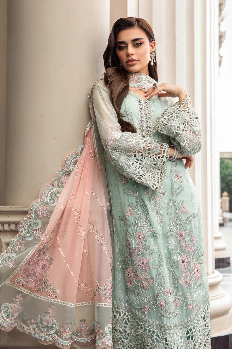 03-Piece Heavy Embroidered Chiffon Suit | Ready To Wear