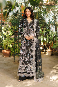 03-Piece Embroidered Printed Lawn Suit With Crinkle Chiffon Dupatta | Ready To Wear
