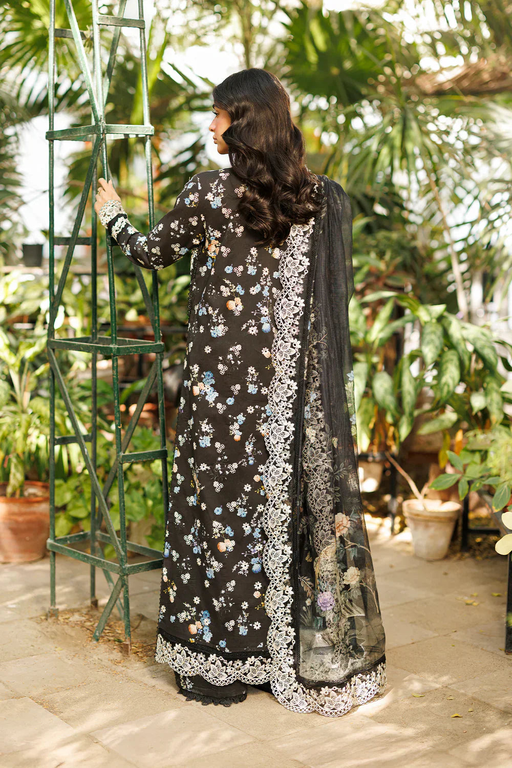 03-Piece Embroidered Printed Lawn Suit With Crinkle Chiffon Dupatta | Ready To Wear